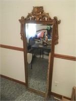 61" vintage detailed mirror