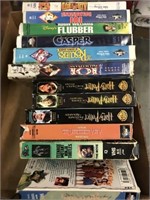TRAY OF VHS TAPES- DISNEY, WB MOVIES
