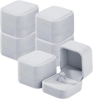Gray Velvet Jewelry Gift Box (6pcs.)