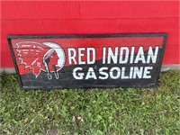Wooden Red Indian sign  53" x 31"