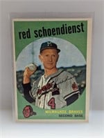 1959 Topps Red Schoendienst #480