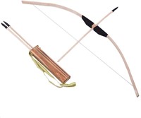 OUBILE Kids Bow Arrow and Wood Quiver Set 3 Safe A