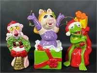 1981 Miss Piggy Kermit Pink Panther Ornaments