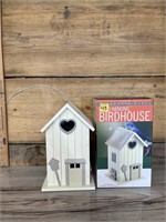 New wood hanging birdhouse