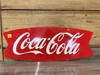 Coca Cola sign 26in by 10in metal