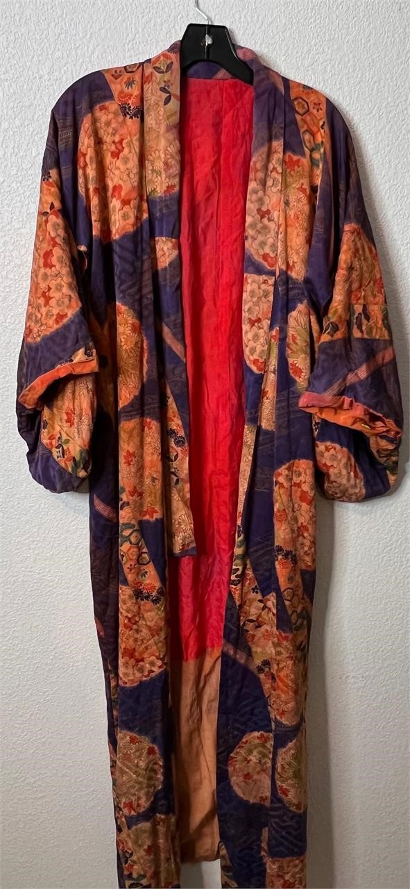 Vintage Colorful Kimono Robe