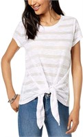 Size 2XL INC Illusion Tie-Front T-Shirt