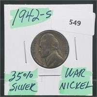 1942-S 35% Silver War Nickel