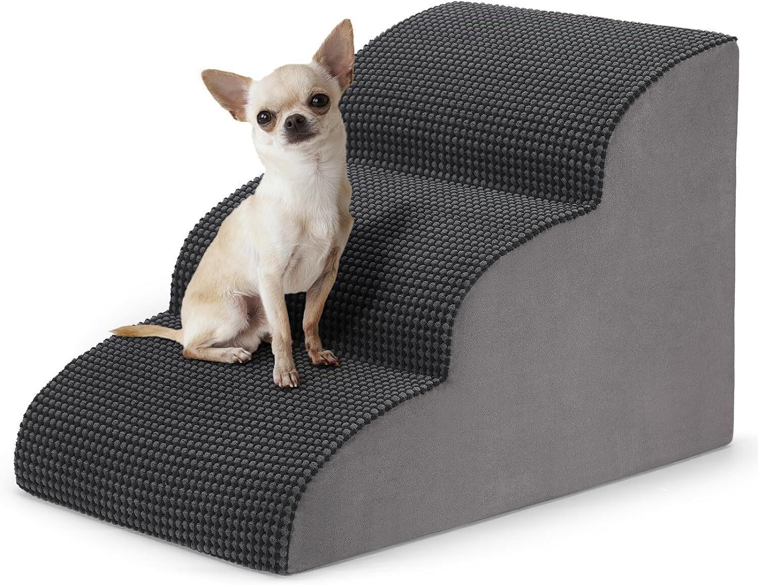 3-Step Dog Stairs  Bed & Couch 23.6x15.7in