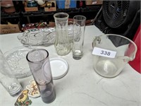 Glass Measuring cup, vases & other