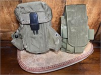 Military Packs and Leather Case