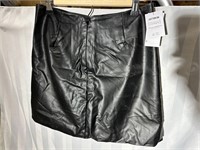 New womens  Cotton On vegan leather skirt sz S