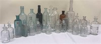 Large Lot of 32 Vintage Glass Bottles