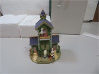 Bunny Village City Hall Figurine in Box 3&7/8"