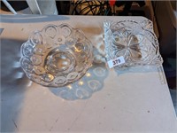 (2) Glass Serving Bowls