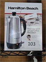 hamilton beach 12-cup coffee percolator
