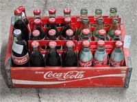 Wooden Coca-Cola Crates with Coke Bottles