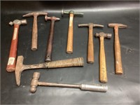 Vintage Lot of Nine Hammers