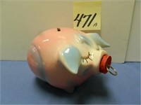 Pink Corky Pig Bank