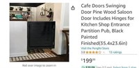 B3082 Cafe Doors Swinging Door Pine Wood