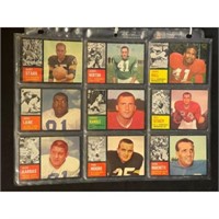 (27) 1962 Topps Football Cards With Stars