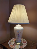 1 Mid Century Floral Table Lamp- it works-approx