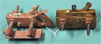 Two screw-arm plow planes: Ohio Tool Co. &  a Cont