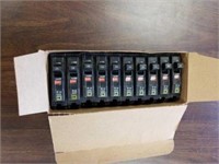 Box of  Square D10 amp Single poll breakers