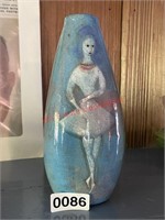 Vintage Ballerina Paula Pillin Pottery  Vase
