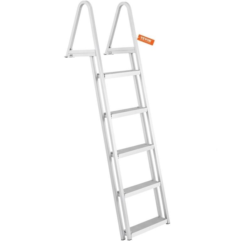 VEVOR Removable Dock Ladder 5 Steps, 350 lbs Load