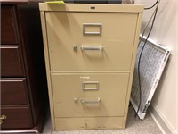 Hon Two drawer, legal sized file cabinet