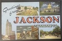 Vintage Jackson Mississippi PPC Postcard