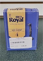 Ten (10) Rico Royal Bass Clarinet Reeds