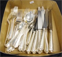 Part set Hardy Bros silver plate cutlery