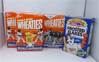 (3) Wheaties & (1) Frosted Flakes Sports Cereal