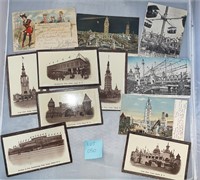11 Coney Island Antique/Vintage Postcards Ephemera