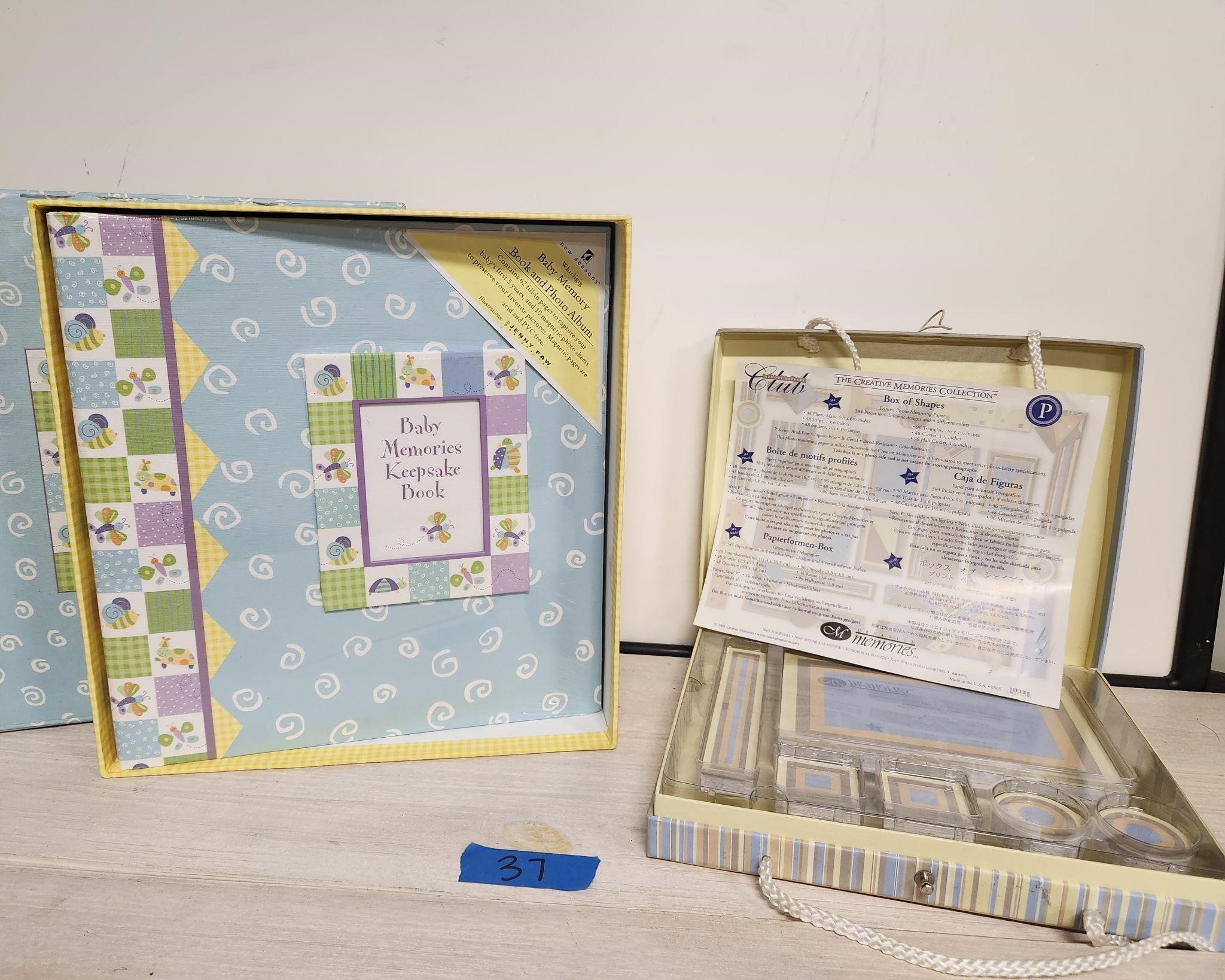 New Baby Keepsake Memory Book Sets