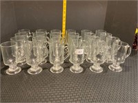 24 Irish Coffee Glass Mugs+12