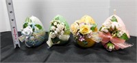 4 decorative egg candles