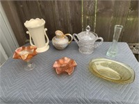 GLASSWARE/POTTERY LOT WITH STANGL