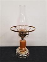 Vintage Lantern Style electric light 17 in tall