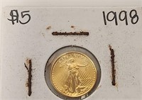 279 - 1998 US $5 GOLD COIN (109)