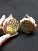 Cute Stoneware Fish Salt & Pepper Shakers Japan