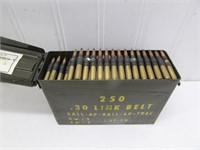 (250 Rounds) Linked .30-06 cartridges in
