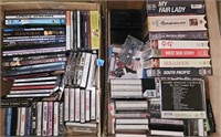 2 Boxes of Cassettes, DVDs & VHS Tapes