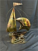 Brass Sailboat Music Box - Works