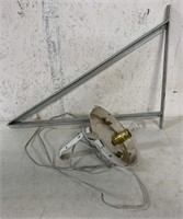 metal sign bracket and wall mount lamp fixture
