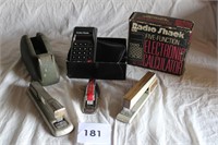 OFFICE SUPPLY LOT-CALCULATOR, TAPE DISPENSER STAPL