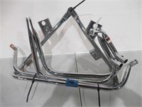 Chrome Saddle Bag Supports with Guards