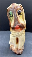 (AE) Carnival Chalkware Bassett Hound 1950'S. 11”